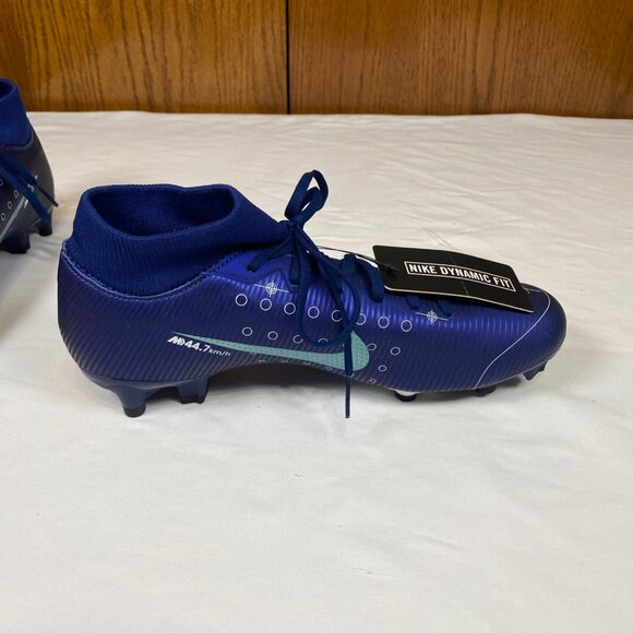 New Nike Mercurial Superfly 7 Academy MDS Indoor Soccer Cleat BQ5427-401 Men 6.5 - Picture 7 of 13